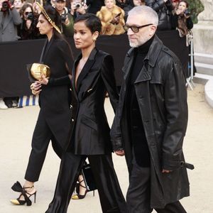 Vincent Cassel, Narah Baptista au défilé Schiaparelli "Collection Haute Couture Printemps/Eté 2026" lors de la Fashion Week de Paris, le 26 janvier 2026. © Christophe Aubert via Bestimage