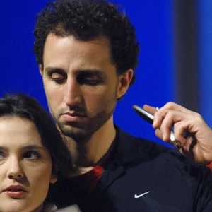 Virginie Ledoyen et Arié Elmaleh jouent dans la pièce de Fabrice-Roger Lacan 'Irresistible' mise en scène par Isabelle Naty au Théâtre Hebertot, à Paris, France, le 26 janvier 2007. Photo Christophe Guibbaud/Abaca