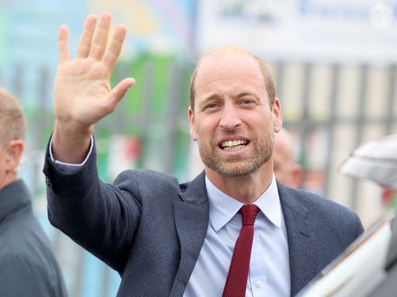 Le prince William, prince de Galles, visite l'école primaire communautaire de Swiss Valley à Llanelli, le 10 septembre 2024. © ALPHA AGENCY / BESTIMAGE