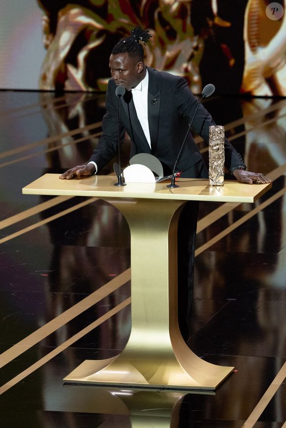Abou Sangaré (César de la révélation masculine) - Cérémonie de la 50ème édition de la cérémonie des César à l'Olympia à Paris, France, le 28 février 2025 © Dominique Jacovides - Olivier Borde / Bestimage