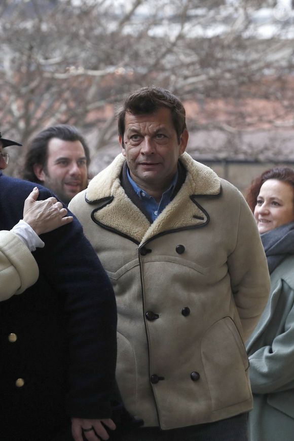 Laurent Mariotte lors des obsèques de Jean-Luc Petitrenaud en l'église Saint-Pierre-du-Gros-Caillou à Paris, le 17 janvier 2025.
© Christophe Clovis/Bestimage