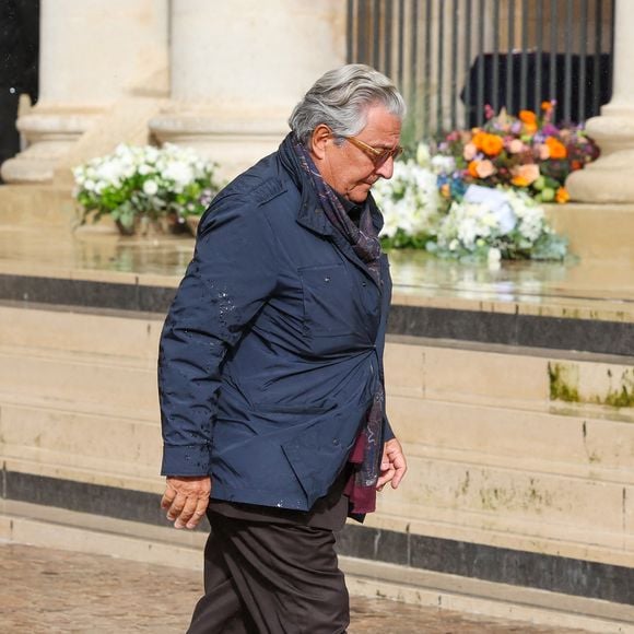 Christian Clavier - Obsèques de Michel Blanc en l'église Saint-Eustache à Paris, le 10 octobre 2024. 
© Moreau / Jacovides / Bestimage