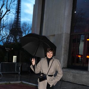 Ines de la Fressange - Arrivées au défilé Patou Mode Masculine prêt-à-porter Automne/Hiver 2025-2026 lors de la fashion week à Paris le 26 janvier 2025. © Lucia Sabatelli / Bestimage