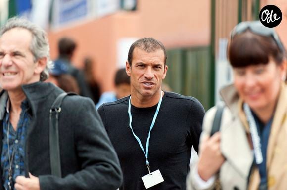 Christophe Pinna et sa femme sont photographiés lors du Tennis Open Nice Cote d'Azur 2012, à Nice, France, le 22 mai 2012. Photo par Patrice Masante/ABACAPRESS.COM