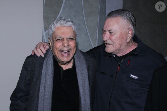 Enrico Macias, Jean-Marie Bigard au restaurant Paparazzi à Paris le 2 février 2026.
Photo par Philippe Baldini / Bestimage