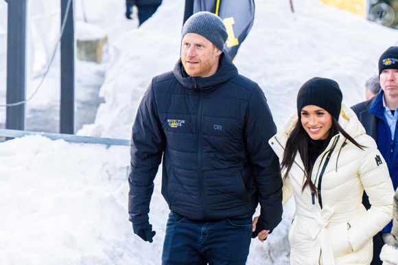 Le prince Harry et Meghan Markle lors des "Invictus Games Vancouver Whistler 2025" au Canada, le 11 février 2025. © Backgrid UK/ Bestimage