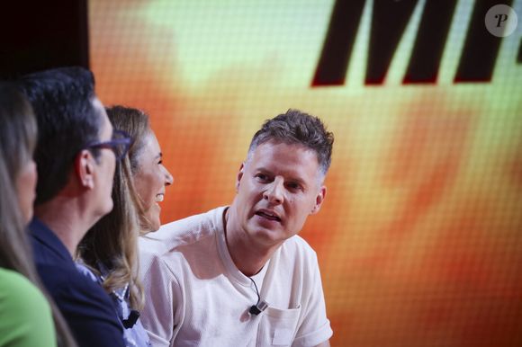 Exclusif - Matthieu Delormeau, sur le plateau de  TBT9 présenté par C.Hanouna, et diffusé en direct sur W9, Paris, France, le 15 octobre 2025. © Jack Tribeca / Bestimage