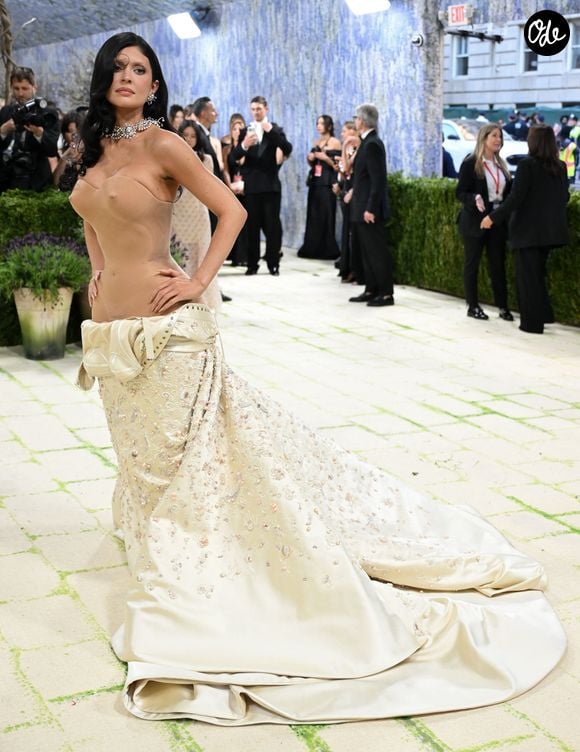 Kylie Jenner a fait sa neuvième apparition au Met Gala 2026 dans une robe nude sculpturale signée Schiaparelli, le 4 mai 2026. 

Backgrid USA / Bestimage David Fisher/Shutterstock