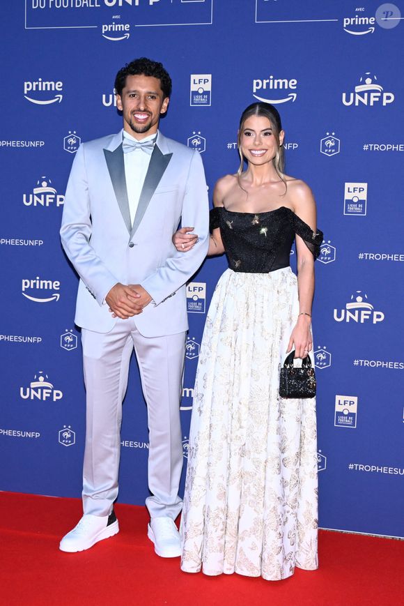 Marquinhos et Carol Cabrino sont parents de trois enfants

Photocall de la 32ème cérémonie des "Trophées UNFP du football" au Pavillon d'Armenonville à Paris, le 13 mai 2024.