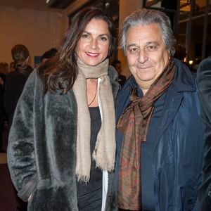 Christian Clavier et sa femme Isabelle de Araujo au spectacle "Peau d'âne" lors de la réouverture du théâtre Marigny à Paris le 22 novembre 2018. © Olivier Borde - Cyril Moreau / Bestimage
