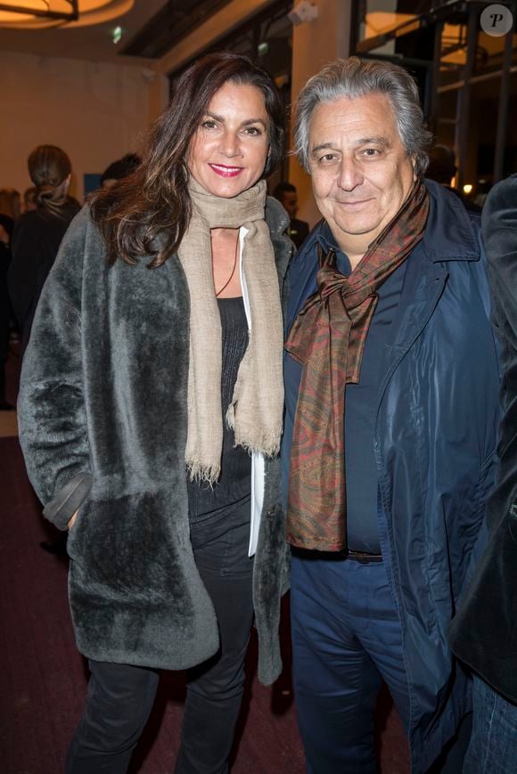 Christian Clavier et sa femme Isabelle de Araujo au spectacle "Peau d'âne" lors de la réouverture du théâtre Marigny à Paris le 22 novembre 2018. © Olivier Borde - Cyril Moreau / Bestimage