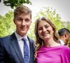 Le prince Emmanuel est... DJ !

La princesse Elisabeth, Le prince Emmanuel - La famille royale de Belgique lors de la garden party pour la Fête Nationale belge à Bruxelles. Le 21 juillet 2024. Dana Press / Bestimage