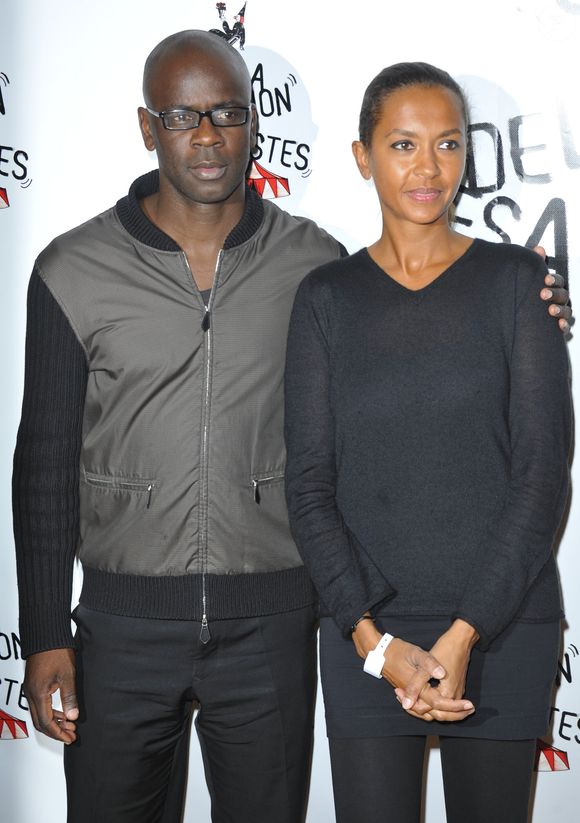 Lilian Thuram, Karine Le Marchand - 51eme Gala de l'Union Des Artistes au Cirque Alexis Gruss a Paris le 12 Novembre 2012.
