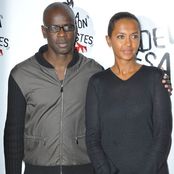 Lilian Thuram, Karine Le Marchand - 51eme Gala de l'Union Des Artistes au Cirque Alexis Gruss a Paris le 12 Novembre 2012.