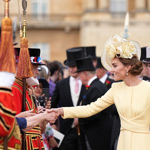 Kate Middleton, princesse de Galles, lors de la Royal Garden Party de Buckingham Palace à Londres, le 20 mai 2025. (Aaron Chown/WPA-Pool / Julien Burton via Bestimage).