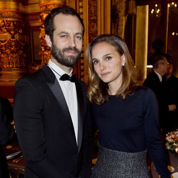 Natalie Portman et son mari Benjamin Millepied - 40ème anniversaire du Conseil Pasteur-Weizmann à l'Opéra Garnier à Paris le 12 janvier 2015. © Agence / Bestimage