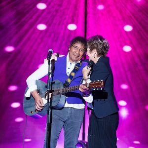 Exclusif - Laurent Voulzy et Véronique Jannot - Enregistrement de l'émission "La boîte à Secrets 5" à Paris, qui sera diffusée le 6 novembre sur France 3. Le 21 septembre 2020 © Tiziano Da Silva / Bestimage