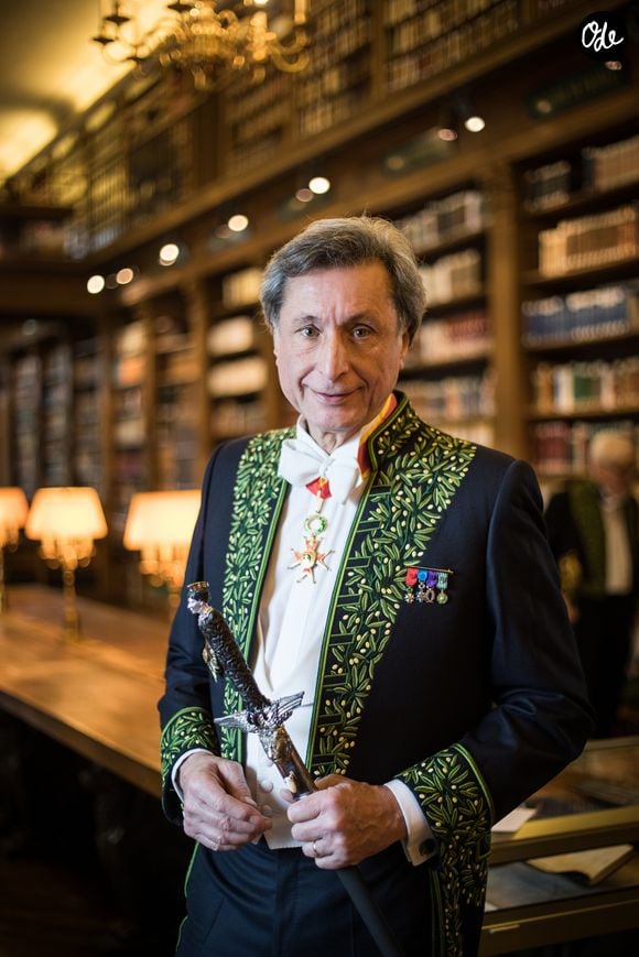 Patrick de Carolis - Installation de Jacques Perrin à l'academie des Beaux Arts sous la coupole du Palais de l'institut de France à Paris le 6 février 2018. © Cyril Moreau/Bestimage