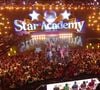 "Parfois, quand on a des longues journées, et des pauses entre deux cours, on peut même fermer l'oeil dans cette salle"

Plateau de la saison 12 de la "Star Academy" sur TF1
