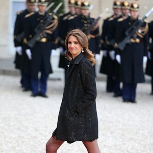 Sonia Mabrouk - Dîner d'Etat au Palais de l'Elysée en l'honneur du président Tunisien Béji Caïd Essebsi à Paris le 7 avril 2015. © DOMINIQUE JACOVIDES / BESTIMAGE