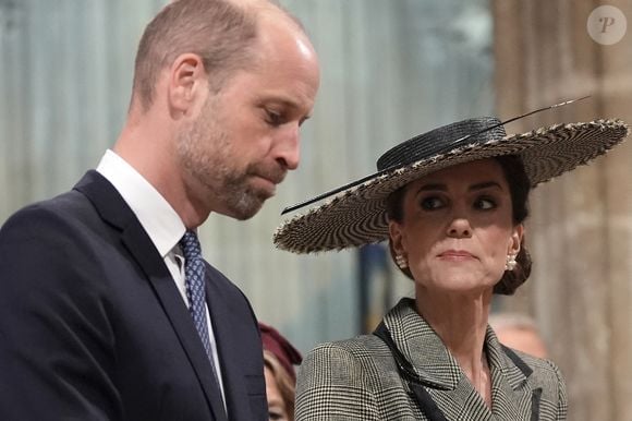 Le prince William et Kate Middleton assistent à la messe d'intronisation de la nouvelle archevêque, Sarah Mullally à la cathédrale de Canterbury.

Photo : Julien Burton / Bestimage