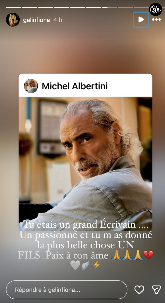 Fiona Gélin lui a rendu un hommage émouvant en rappelant ce lien indélébile.

Fiona Gélin a partagé un message suite au décès de son ex-compagnon et père de son fils Milan, Michel Albertini. Capture Instagram - Fiona Gélin