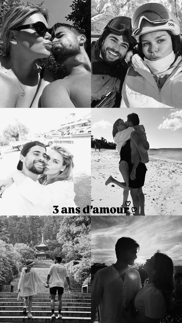 En story, la fille cadette de Stéphanie de Monaco a publié une série de photos romantiques, retraçant les plus beaux moments de sa relation...

Story Instagram de Camille Gottlieb du vendredi 10 octobre 2025, à l'occasion de ses 3 ans d'amour avec son conjoint.