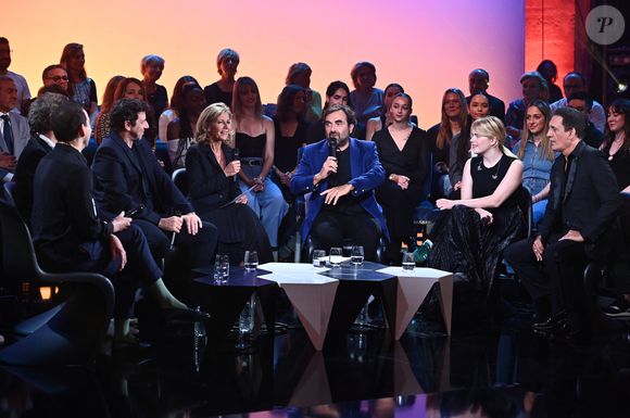 Exclusif - Patrick Bruel, Claire Chazal, André Manoukian, Zaho de Sagazan et Dany Brillant - Enregistrement de l'émission "Le Grand Echiquier : Spéciale Charles Aznavour" à l'Opéra royal de Versailles, présentée par C.Chazal et A.Manoukian, et diffusée sur France 2 le 29 mai 2025. © Guillaume Gaffiot/Bestimage