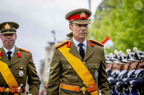 Le Grand-Duc Henri de Luxembourg et le Duc Héréditaire Guillaume assistent aux festivités de la Fête Nationale le 23 juin 2025 à Luxembourg. ©  ANP/Hollandse Hoogte/Robin Utrecht/ABACAPRESS.COM