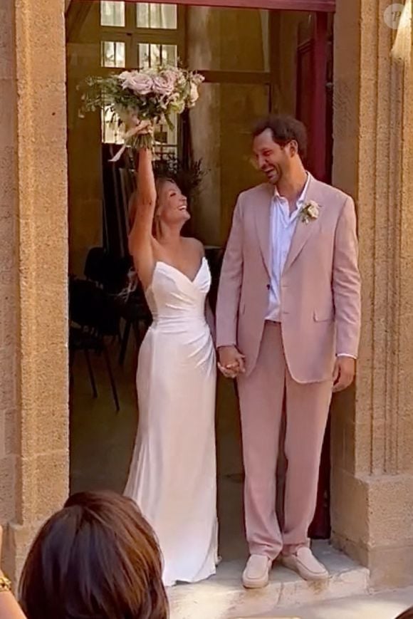 Exclusif - Prix spécial - No Web - Mariage d'Eric Antoine et Gennifer Demey à Aix-en-Provence le 30 août 2025.