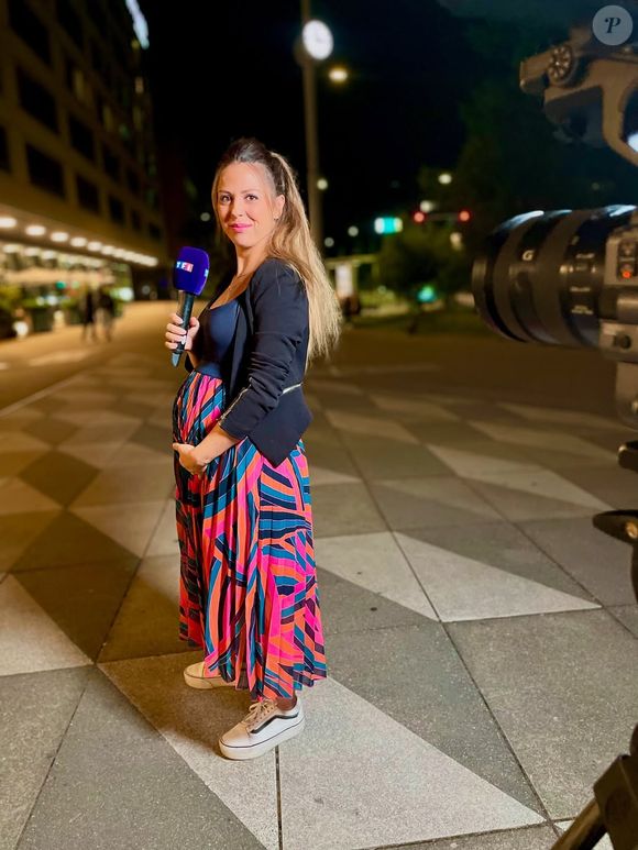 Marine Marck prend la pose enceinte le 6 juillet 2025. Instagram/Marine Marck