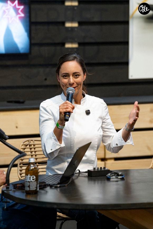 La cheffe pâtissière participe à un talk show lors du Lyon Street Food Festival, 1er festival de cuisine de France autour de 4 piliers : Food, Culture, Music & Party ! à Lyon le 11/06/2026. © Sandrine Thesillat / PsNewZ / Bestimage