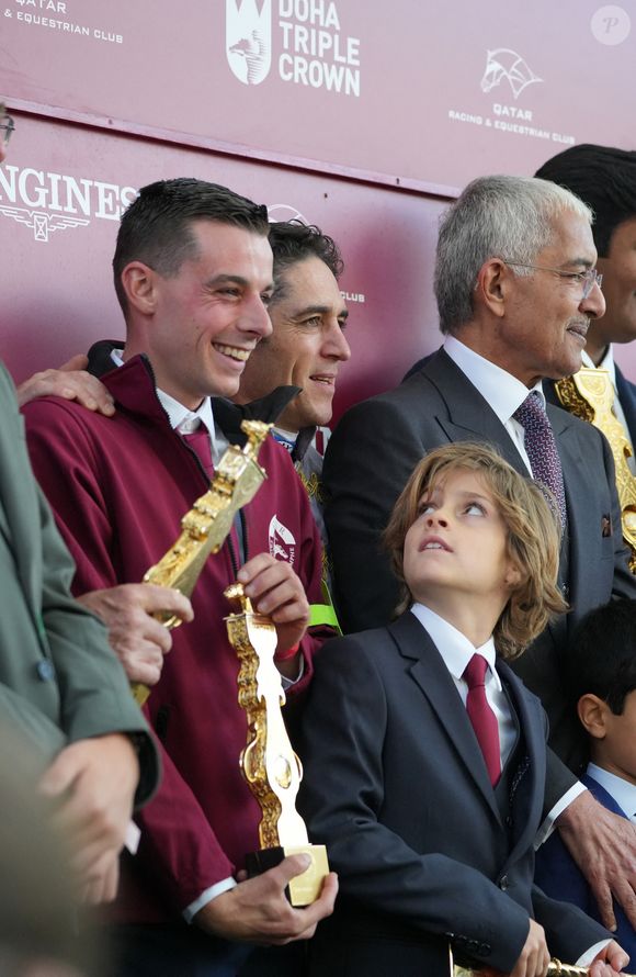 Christophe Soumillon, Robin Soumillon - 104ème édition du Qatar Prix de l’Arc de Triomphe à l'hippodrome Paris Longchamp le 5 octobre 2025. © Anne-Sophie Guebey/Bestimage