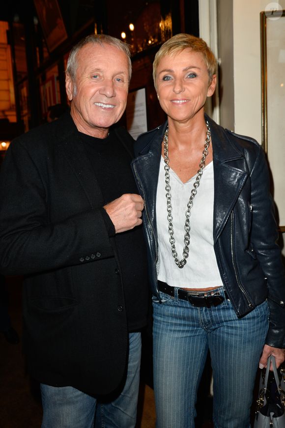 Yves Rénier et sa femme Karin - Générale de la pièce "Ramsès II" au théâtre des Bouffes-Parisiens à Paris le 23 octobre 2017. © Coadic Guirec/Bestimage