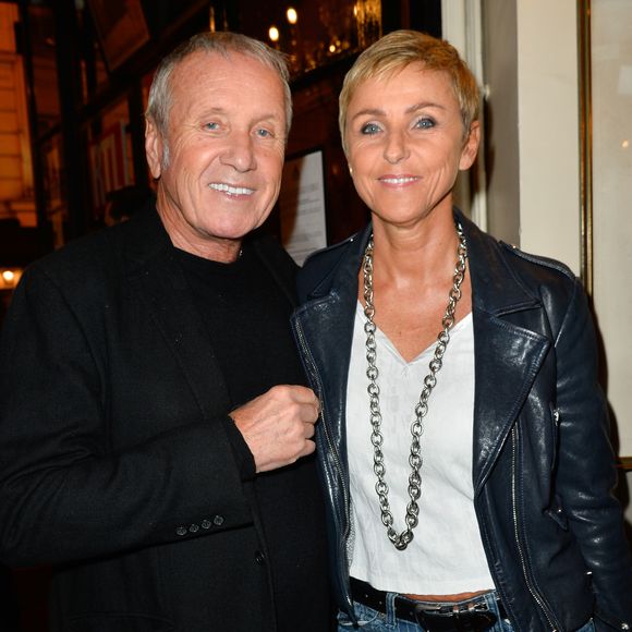 Yves Rénier et sa femme Karin - Générale de la pièce "Ramsès II" au théâtre des Bouffes-Parisiens à Paris le 23 octobre 2017. © Coadic Guirec/Bestimage