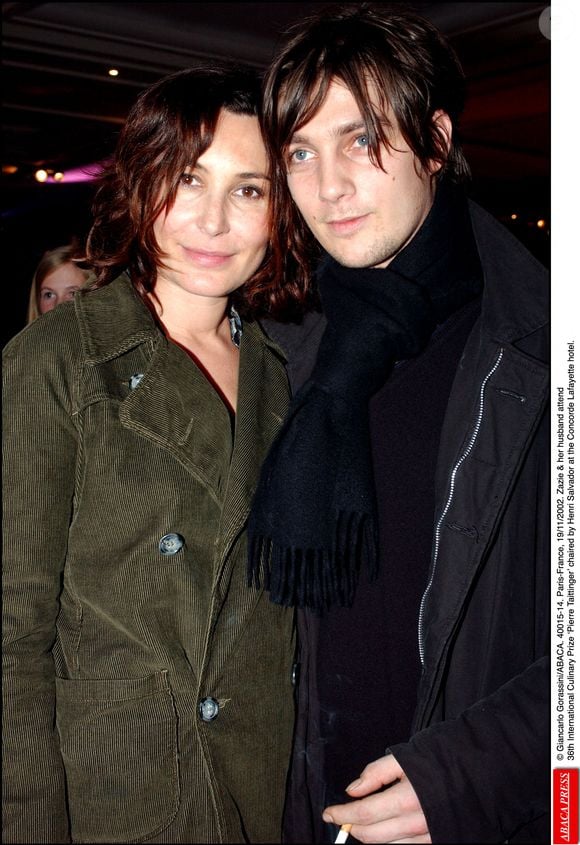 Zazie et Fabien Cahen assistent au 36ème Prix Culinaire International Pierre Taittinger présidé par Henri Salvador à l'hôtel Concorde Lafayette. Paris-France, 19 novembre 2002. Crédit Giancarlo Gorassini/Abaca