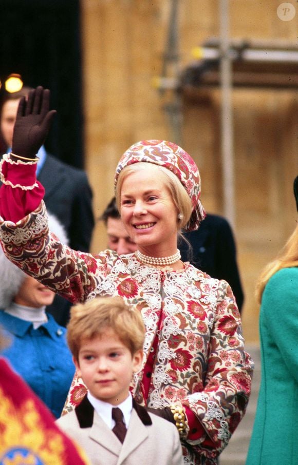 La duchesse de Kent et son fils Lord Nicholas Windsor. © ALPHA AGENCY / BESTIMAGE