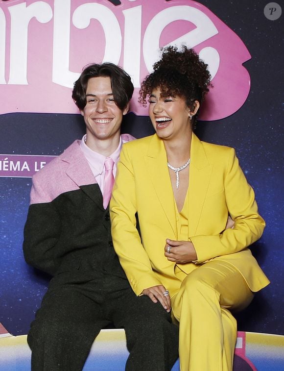 Exclusif - Lena Situations (Lena Mahouf) et son compagnon Seb Frit (Sebastien Frit, Seb la Frite sur les réseaux sociaux) - Avant-première du film "Barbie" au Grand Rex à Paris. Le 18 juillet 2023.
© Denis Guignebourg/Bestimage