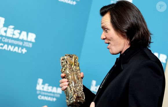 Jim Carrey (César d'Honneur pour l'ensemble de sa carrière) - Press room de la 51ème cérémonie des César, à l'Olympia. Paris, le 26 février 2026.
© Dominique Jacovides/Bestimage