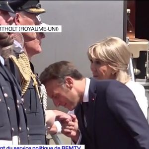 Emmanuel Macron a fait un baise-main aérien à Kate Middleton - BFM TV