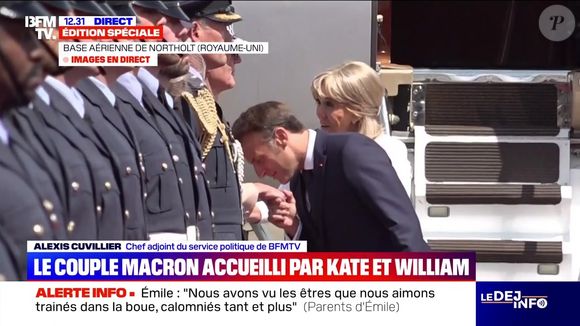 Emmanuel Macron a fait un baise-main aérien à Kate Middleton - BFM TV