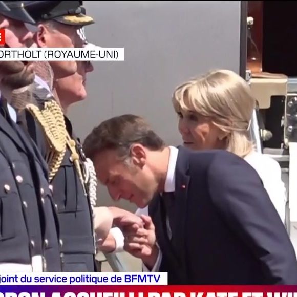 Emmanuel Macron a fait un baise-main aérien à Kate Middleton - BFM TV