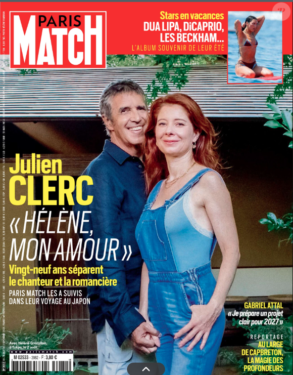 "Paris Match" du 28/08/2025, Julien Clerc.