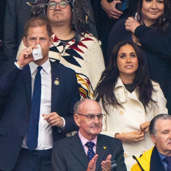 Le prince Harry et Meghan Markle assistent à la cérémonie d'ouverture des "Invictus Games Vancouver Whistler 2025" au Canada le 8 février 2025.
