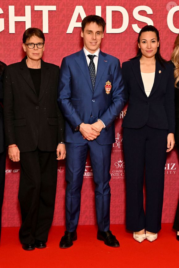 La princesse Stéphanie de Monaco, Louis Ducruet et sa femme Marie durant la soirée de gala du "Fight Aids Cup 2026" à l'hôtel Fairmont Monte-Carlo à Monaco, le 24 janvier 2026.

© Bruno Bebert / Bestimage