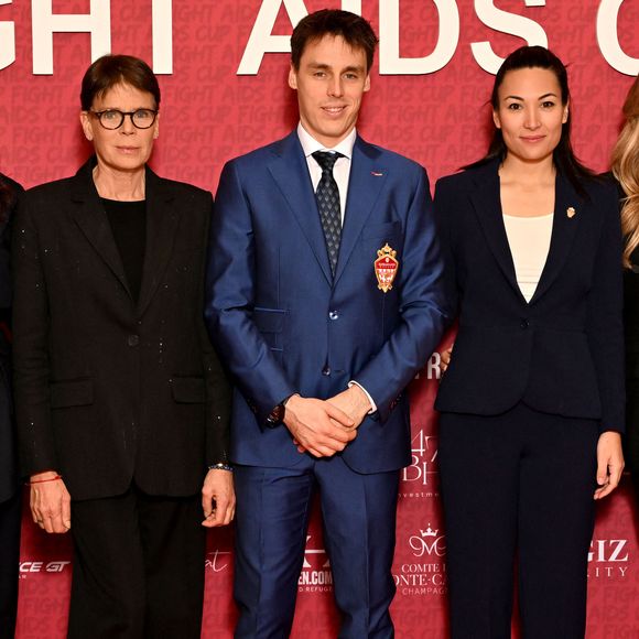 La princesse Stéphanie de Monaco, Louis Ducruet et sa femme Marie durant la soirée de gala du "Fight Aids Cup 2026" à l'hôtel Fairmont Monte-Carlo à Monaco, le 24 janvier 2026.

© Bruno Bebert / Bestimage