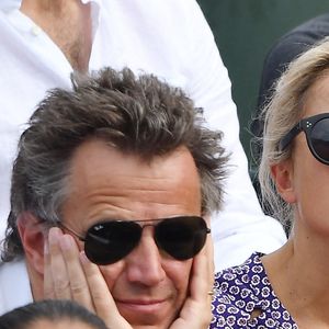 La journaliste Anne-Sophie Lapix et son mari Arthur Sadoun assistent au tournoi de Roland-Garros 2018. Photo Laurent Zabulon/ABACAPRESS.COM