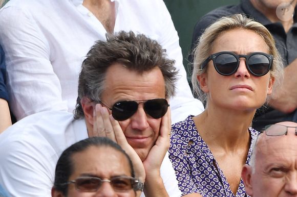 La journaliste Anne-Sophie Lapix et son mari Arthur Sadoun assistent au tournoi de Roland-Garros 2018. Photo Laurent Zabulon/ABACAPRESS.COM