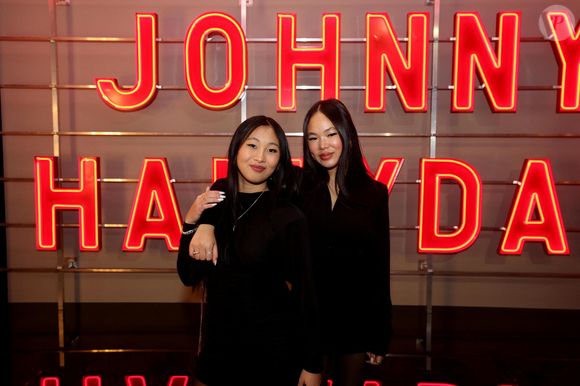 Exclusif - Jade et Joy Hallyday - Vernissage de l'exposition "Johnny Hallyday, l'exposition" au Palais des Expositions à Paris. Le 21 décembre 2023
© Dominique Jacovides / Bestimage