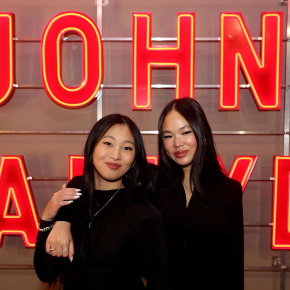 Exclusif - Jade et Joy Hallyday - Vernissage de l'exposition "Johnny Hallyday, l'exposition" au Palais des Expositions à Paris. Le 21 décembre 2023
© Dominique Jacovides / Bestimage